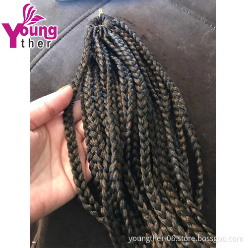 Wholesale14 18 22 Inch Synthetic Box Braids Crochet Braiding Hair Large For Woman Box Braids